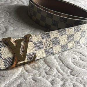 Louis Vuitton Belt Damier White with box & receipt